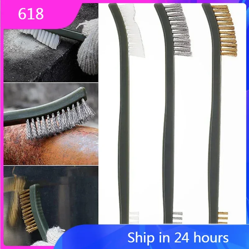 Multipurpose Double-end Steel Wire Brush & Nylon Pick Set Paint Remove Metal Scrubbing Polishing Burring Brush Car Cleaning Tool
Multipurpose Double-end Steel Wire Brush & Nylon Pick Set Paint Remove Metal Scrubbing Polishing Burring Brush Car Cleaning Tool