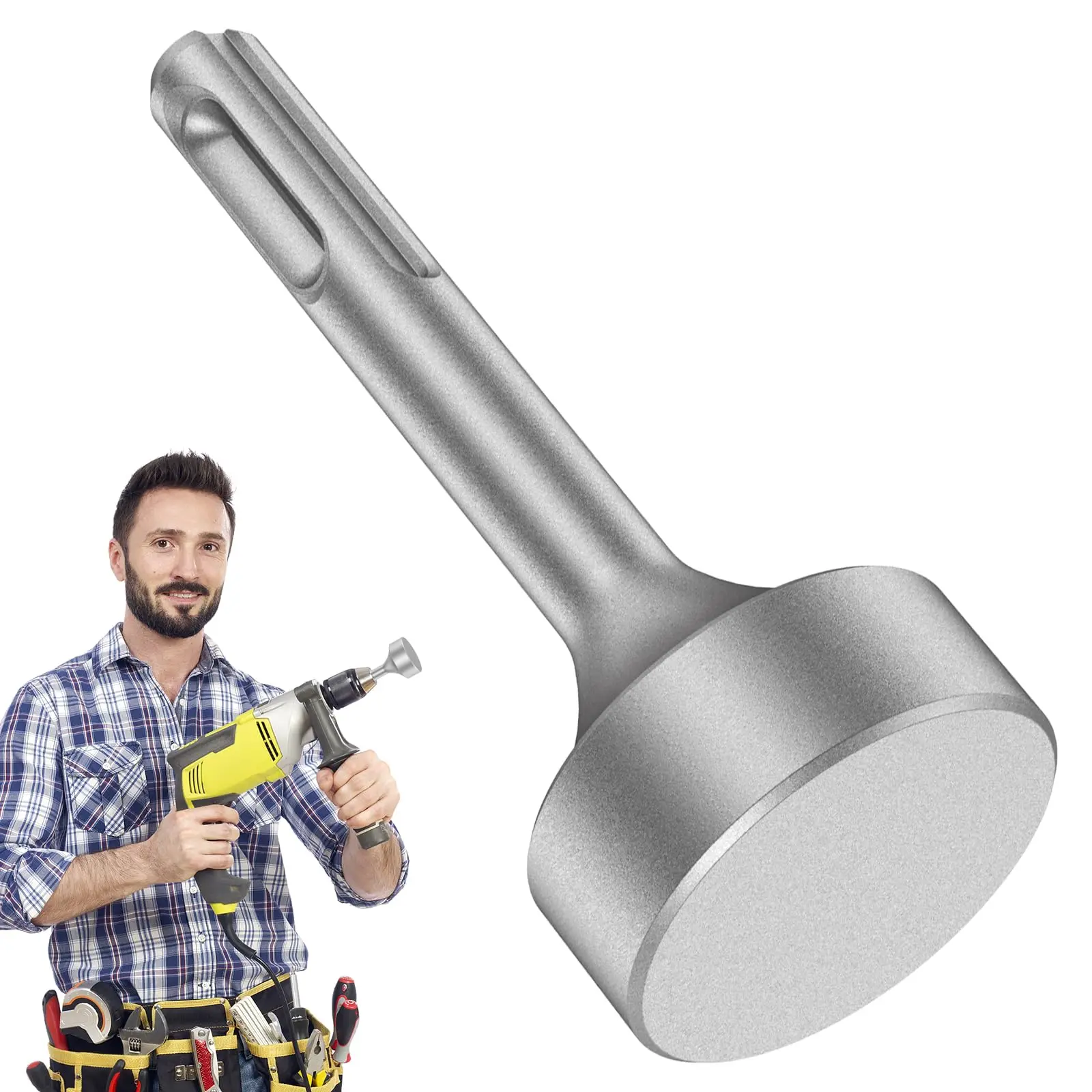 Heavy Duty Steel Ground Rod Driver 85mm Socket for Rotary Hammer Drill Bit Electrician Outdoor Grounding Installation Tool
Heavy Duty Steel Ground Rod Driver 85mm Socket for Rotary Hammer Drill Bit Electrician Outdoor Grounding Installation Tool