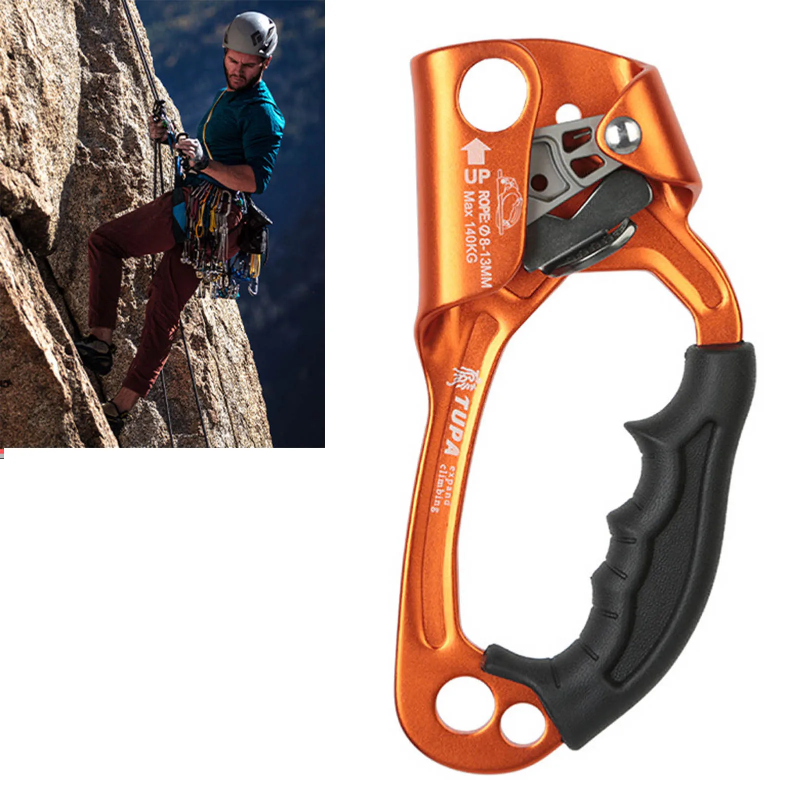 Zk30 Climbing Ascender Aluminum Alloy Right Handled Ascender Mountaineering Rock Ergonomic Rappelling Gear Equipment
Zk30 Climbing Ascender Aluminum Alloy Right Handled Ascender Mountaineering Rock Ergonomic Rappelling Gear Equipment