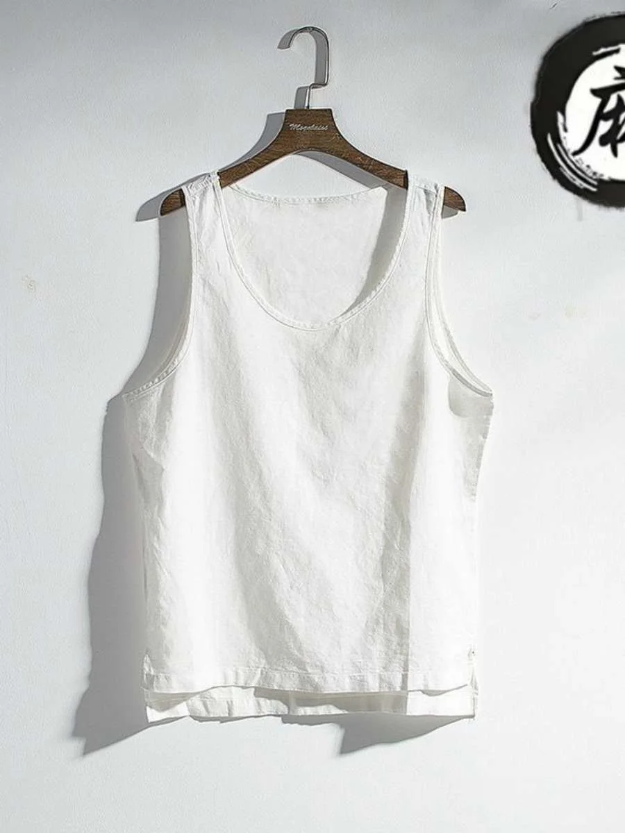 Retro Style Men's Cotton Linen Vest Loose Casual Sleeveless Thin Breathable Summer Top Thin Airy Shoulder Pad Free Size
Retro Style Men's Cotton Linen Vest Loose Casual Sleeveless Thin Breathable Summer Top Thin Airy Shoulder Pad Free Size