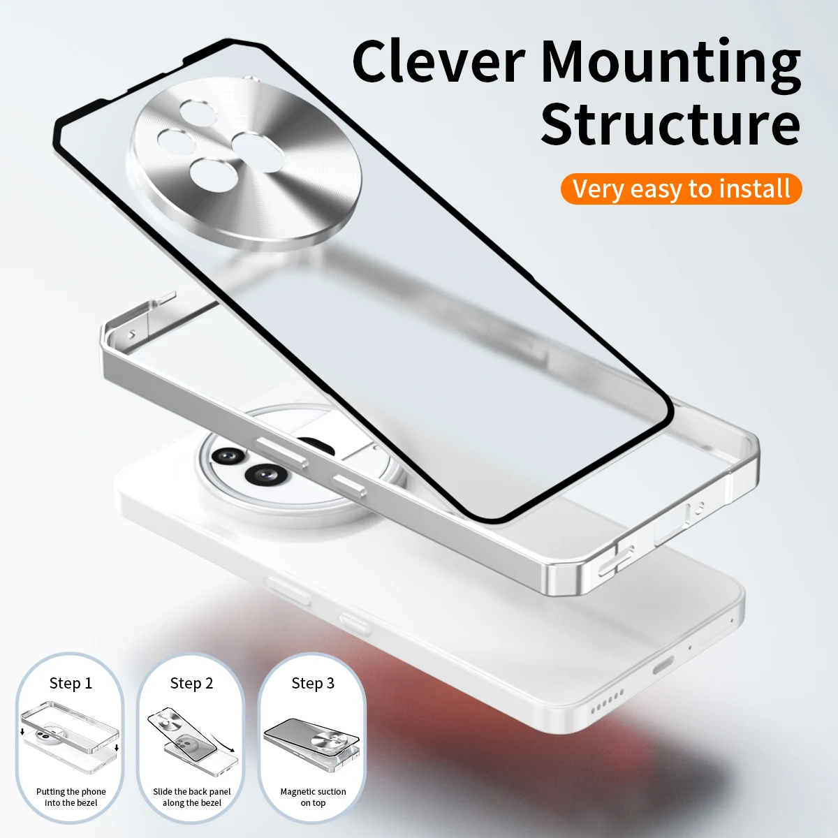 Push Up Detachable Case For Nothing Phone 3A and 3A Pro Translucent Frosted Removable Backboard Metal Bumper Grip Cover 
Push Up Detachable Case For Nothing Phone 3A and 3A Pro Translucent Frosted Removable Backboard Metal Bumper Grip Cover