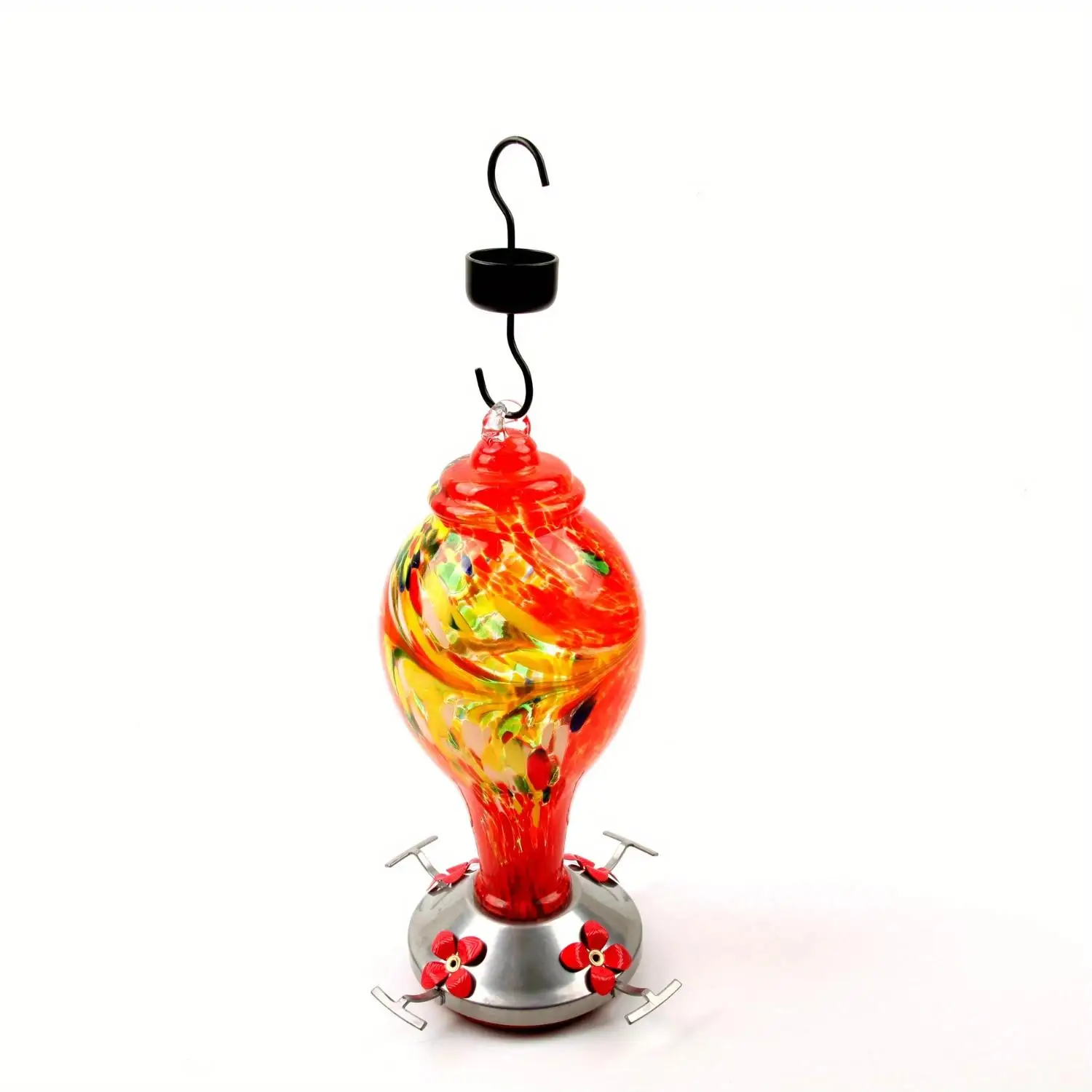 Hand-Painted Feeding Hummingbird Feeder with Anti-Ant Hook and Moat Supplies Bird Outdoor for Decorative Watering - and Us Glass
Hand-Painted Feeding Hummingbird Feeder with Anti-Ant Hook and Moat Supplies Bird Outdoor for Decorative Watering - and Us Glass
