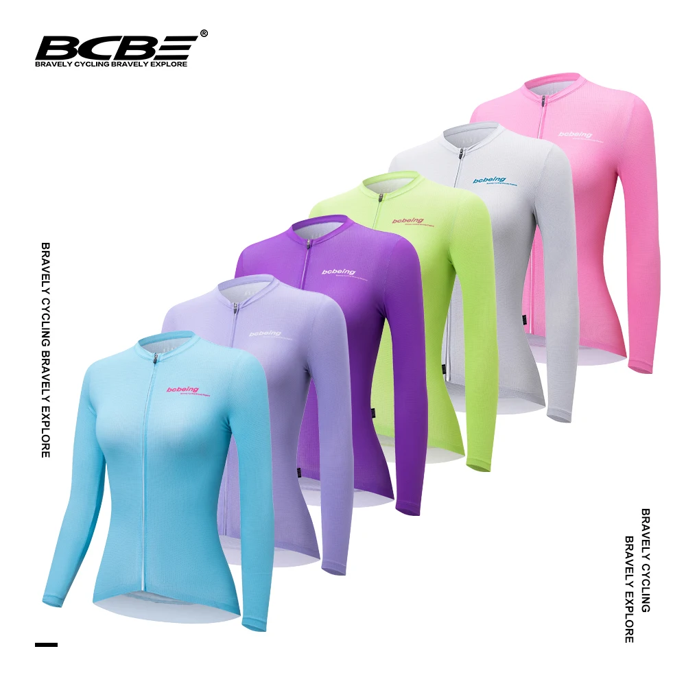 BCBE Cycling Jersey Long Sleeve SPF 50 Anti-UV Slim Fit Bike Shirt High Quality Women Road Bicycle Clothing With YKK Zipper
BCBE Cycling Jersey Long Sleeve SPF 50 Anti-UV Slim Fit Bike Shirt High Quality Women Road Bicycle Clothing With YKK Zipper