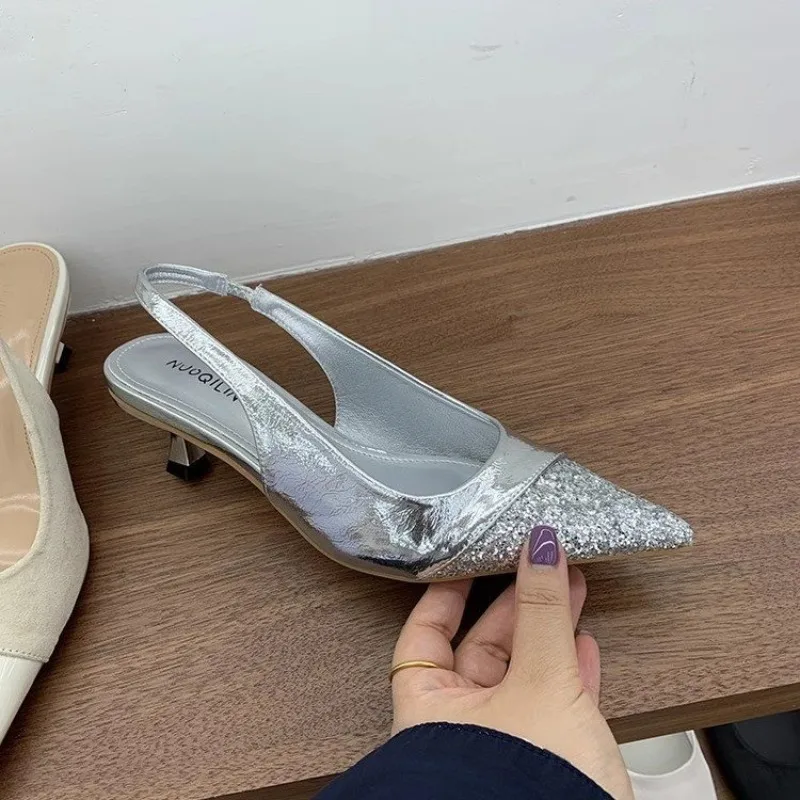 French Office Women's Sandals for Spring/Summer 2025, Comfortable Pointed-toe Outdoor Ladies' Banquet Dress, Stiletto High Heels
French Office Women's Sandals for Spring/Summer 2025, Comfortable Pointed-toe Outdoor Ladies' Banquet Dress, Stiletto High Heels