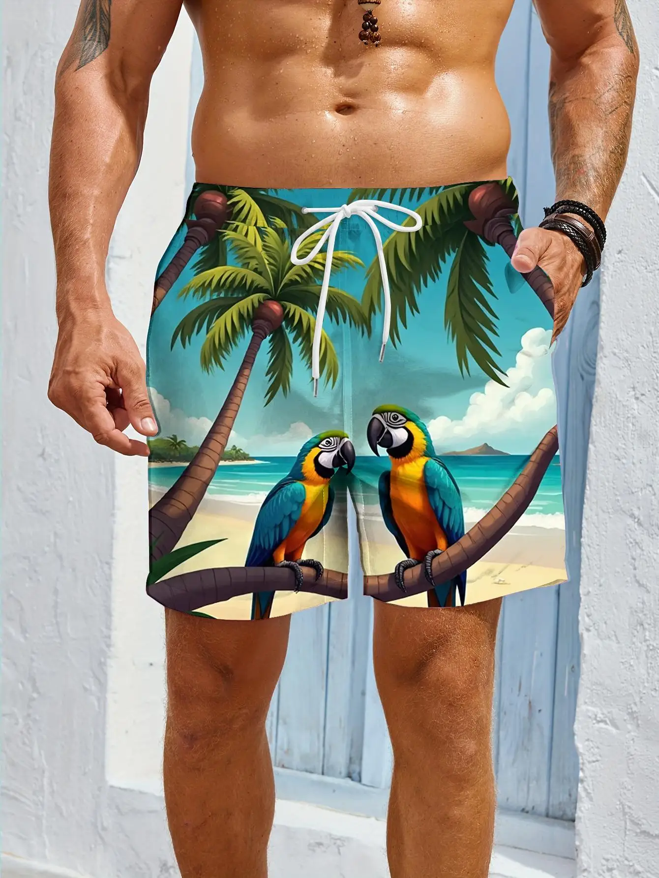 1pcs Men's Short swim trunks2026 Summer 3D Printed Short sleeve Polyester baggy sweatpants Breathable Quick drying running
1pcs Men's Short swim trunks2026 Summer 3D Printed Short sleeve Polyester baggy sweatpants Breathable Quick drying running