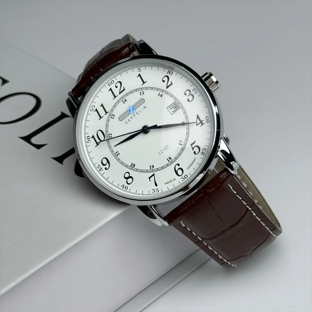 New Fashionable Simple 3-Pin Zeppelin Watch Luxury Automatic Date Men's Watch Classic Retro Business Leisure Quartz Watch
New Fashionable Simple 3-Pin Zeppelin Watch Luxury Automatic Date Men's Watch Classic Retro Business Leisure Quartz Watch