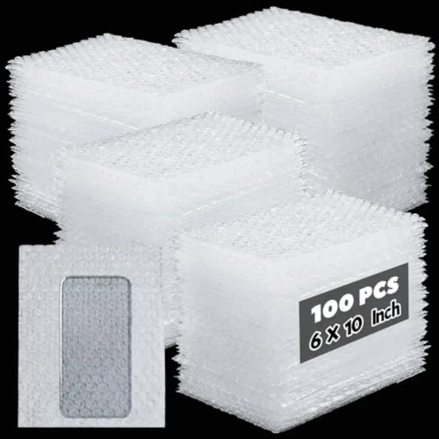 100 Pcs 6 x 10 Inch Clear Bubble Out Bags Bubble Pouches Wrap Bag Double Walled Bubble Cushioning Bag for Packaging Shipping St
100 Pcs 6 x 10 Inch Clear Bubble Out Bags Bubble Pouches Wrap Bag Double Walled Bubble Cushioning Bag for Packaging Shipping St