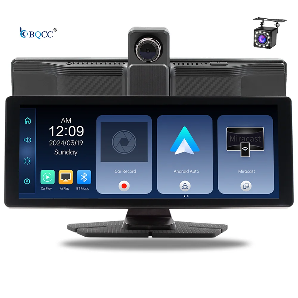 BQCC 10.26'' Driving Recorder 1080P 2K 4K Rear View Camera Wireless Carplay Android Auto Car Split Screen Display DVR Car Player
BQCC 10.26'' Driving Recorder 1080P 2K 4K Rear View Camera Wireless Carplay Android Auto Car Split Screen Display DVR Car Player