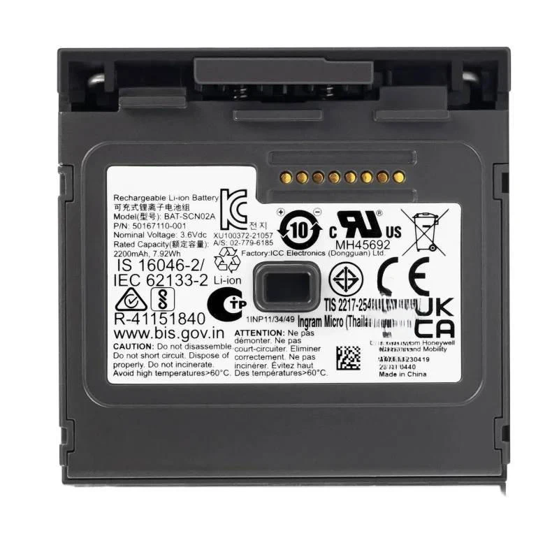 BAT-SCN02 BAT-SCN02A New Original 2160mAh Battery For Honeywell Scanner 8680i 50137491 -001Clippers
BAT-SCN02 BAT-SCN02A New Original 2160mAh Battery For Honeywell Scanner 8680i 50137491 -001Clippers