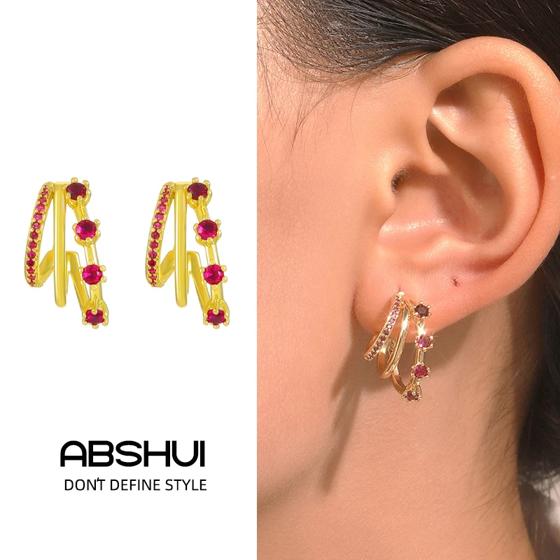New Retro Chic Pink Zircon Drop Earrings for Women With A Niche Design Metallic Multi-layer C-shaped Studs Earrings for Party Ae
New Retro Chic Pink Zircon Drop Earrings for Women With A Niche Design Metallic Multi-layer C-shaped Studs Earrings for Party Ae