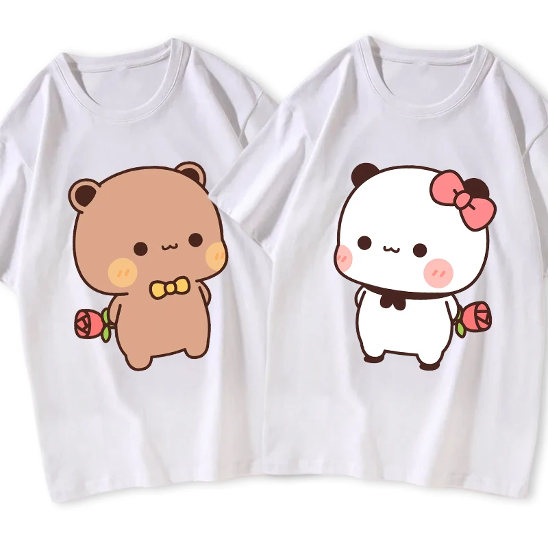 Bubu Dudu Cute Bear Couple Fashion T-shirts Anime Printed Summer Short-sleeved Top Men Women Outdoor Good-looking T-shirt Gifts
Bubu Dudu Cute Bear Couple Fashion T-shirts Anime Printed Summer Short-sleeved Top Men Women Outdoor Good-looking T-shirt Gifts