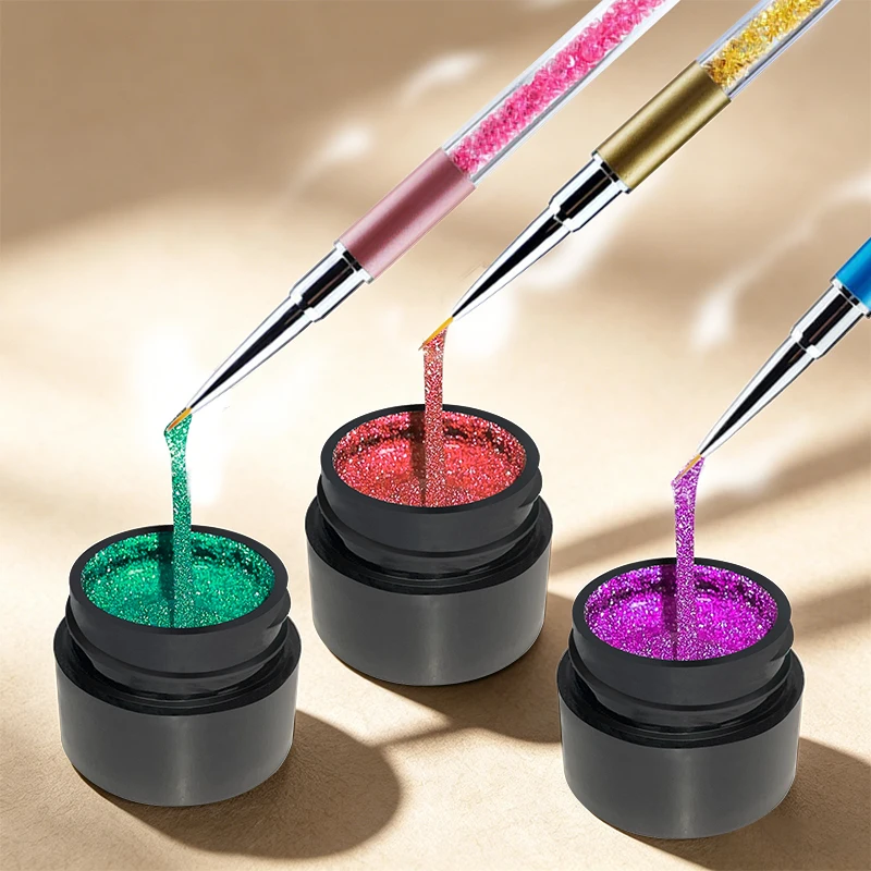 VERONNI 6-Color Disco Glitter Pulling Gel Set + 5 Drawing Pens – Stretchable Sparkle Texture, Long-Lasting Shine, DIY Nail Art
VERONNI 6-Color Disco Glitter Pulling Gel Set + 5 Drawing Pens – Stretchable Sparkle Texture, Long-Lasting Shine, DIY Nail Art
