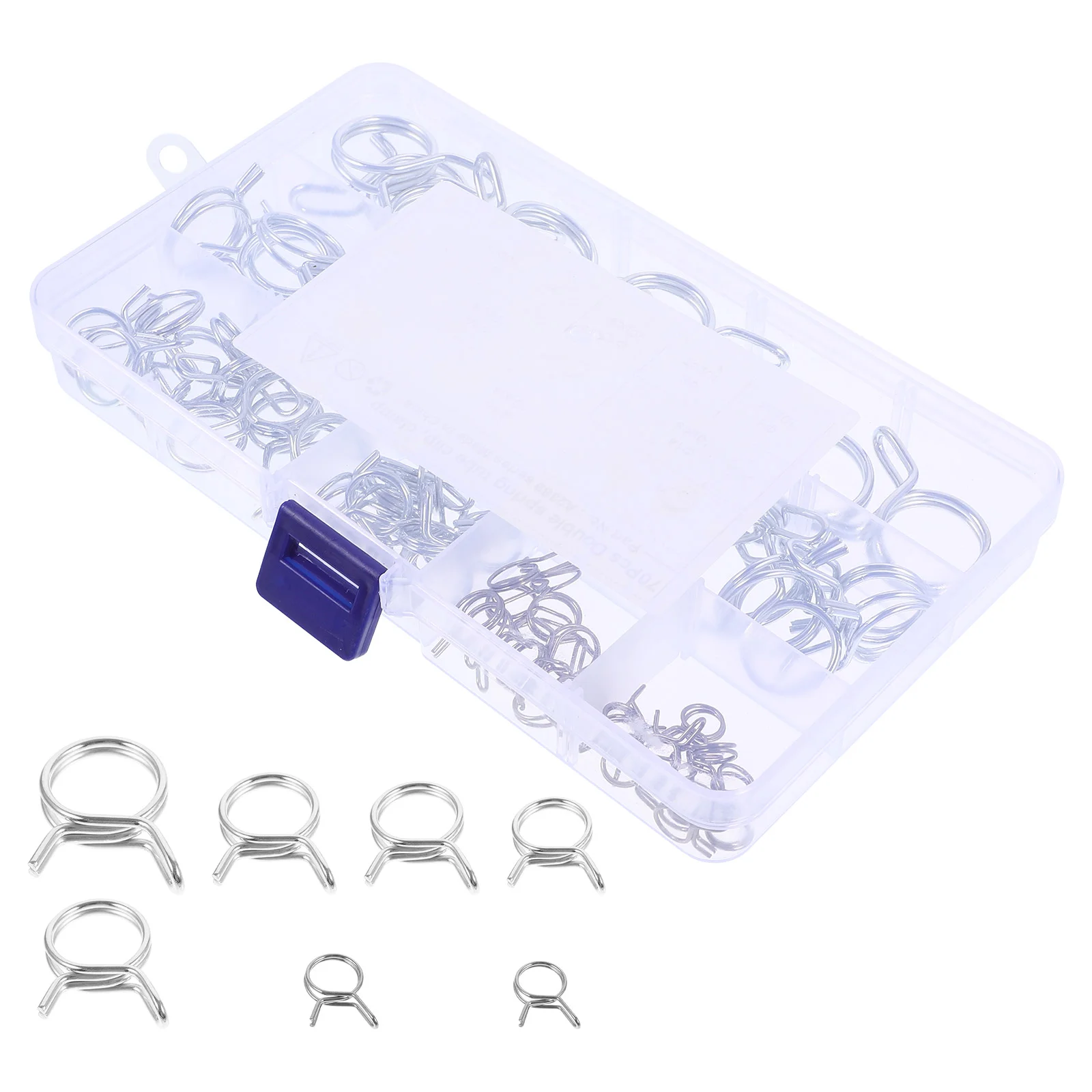 70 Pcs Pipe Clamp Line Clamps Hose Double Motorcycle Steel Silicone Spring
70 Pcs Pipe Clamp Line Clamps Hose Double Motorcycle Steel Silicone Spring