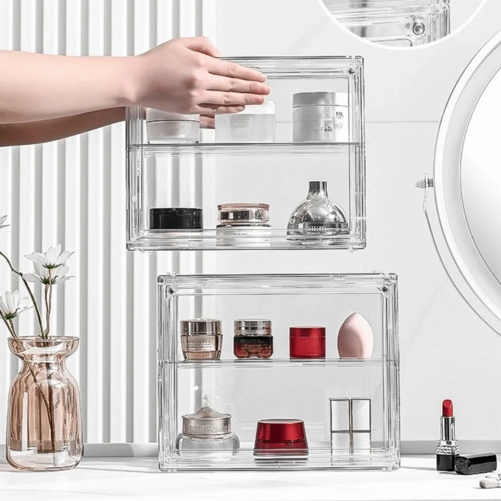 Acrylic Transparent Display Box Magnetic Clear Toy Model Storage Box with Lid Stackable Cosmetic Organizer Rack Collectibles
Acrylic Transparent Display Box Magnetic Clear Toy Model Storage Box with Lid Stackable Cosmetic Organizer Rack Collectibles