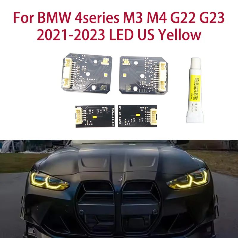 Для BMW 4 серии M3 M4 G22 21-23 Светодиодный американский вариант Лимонно-желтый чип DRL Модификация света Angel Eyes Автомобильные фары Балластный чип
Для BMW 4 серии M3 M4 G22 21-23 Светодиодный американский вариант Лимонно-желтый чип DRL Модификация света Angel Eyes Автомобильные фары Балластный чип