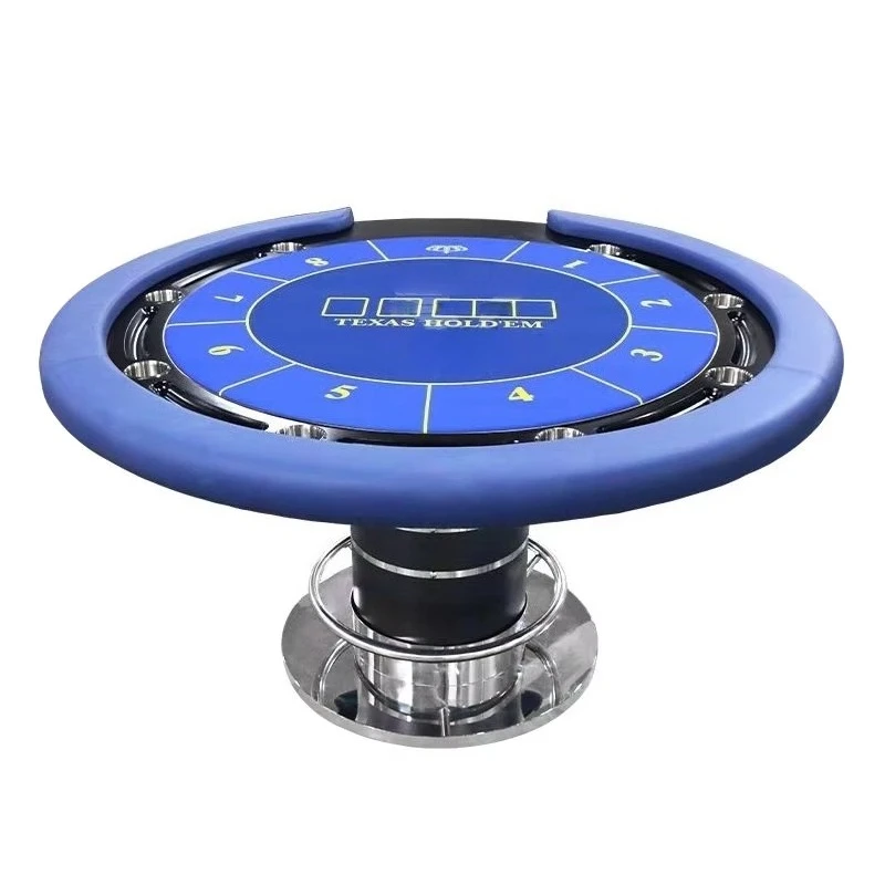 Высококачественный техаский покерный стол из нержавеющей стали с круглыми ножками и стальной педалью
Высококачественный техаский покерный стол из нержавеющей стали с круглыми ножками и стальной педалью
