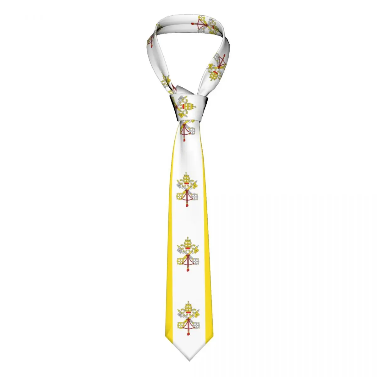 Tie For Men Formal Skinny Neckties Classic Men's Flag Of The Vatican City Wedding Tie Gentleman Narrow
Tie For Men Formal Skinny Neckties Classic Men's Flag Of The Vatican City Wedding Tie Gentleman Narrow