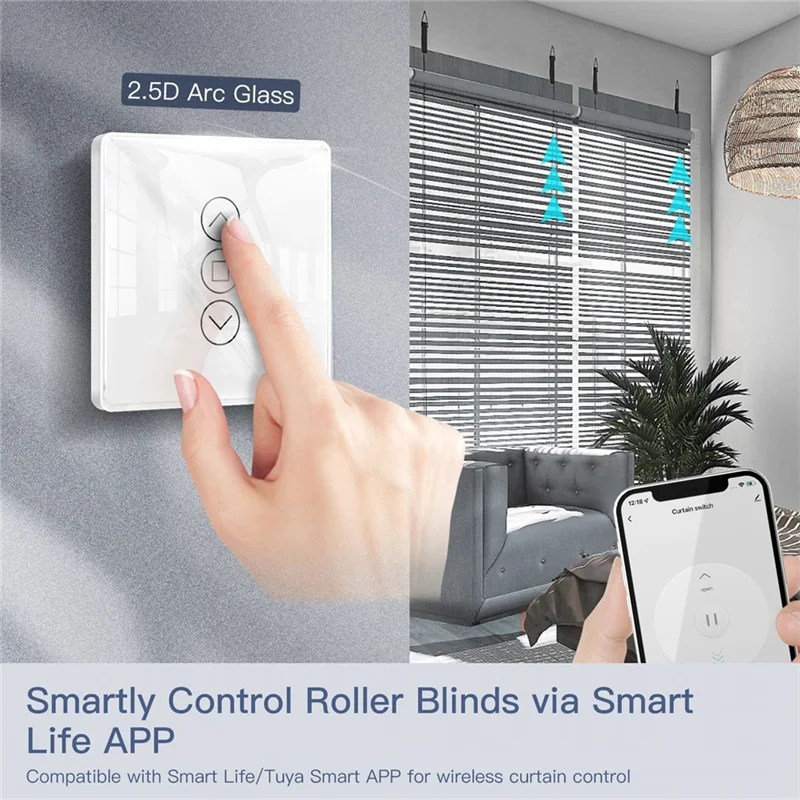 BMBY-Tuya Wi-Fi RF433 2,5D дуговой переключатель для штор, стеклянная сенсорная панель для рулонных жалюзи, переключатель умного приложения, беспроводной Alexa
BMBY-Tuya Wi-Fi RF433 2,5D дуговой переключатель для штор, стеклянная сенсорная панель для рулонных жалюзи, переключатель умного приложения, беспроводной Alexa