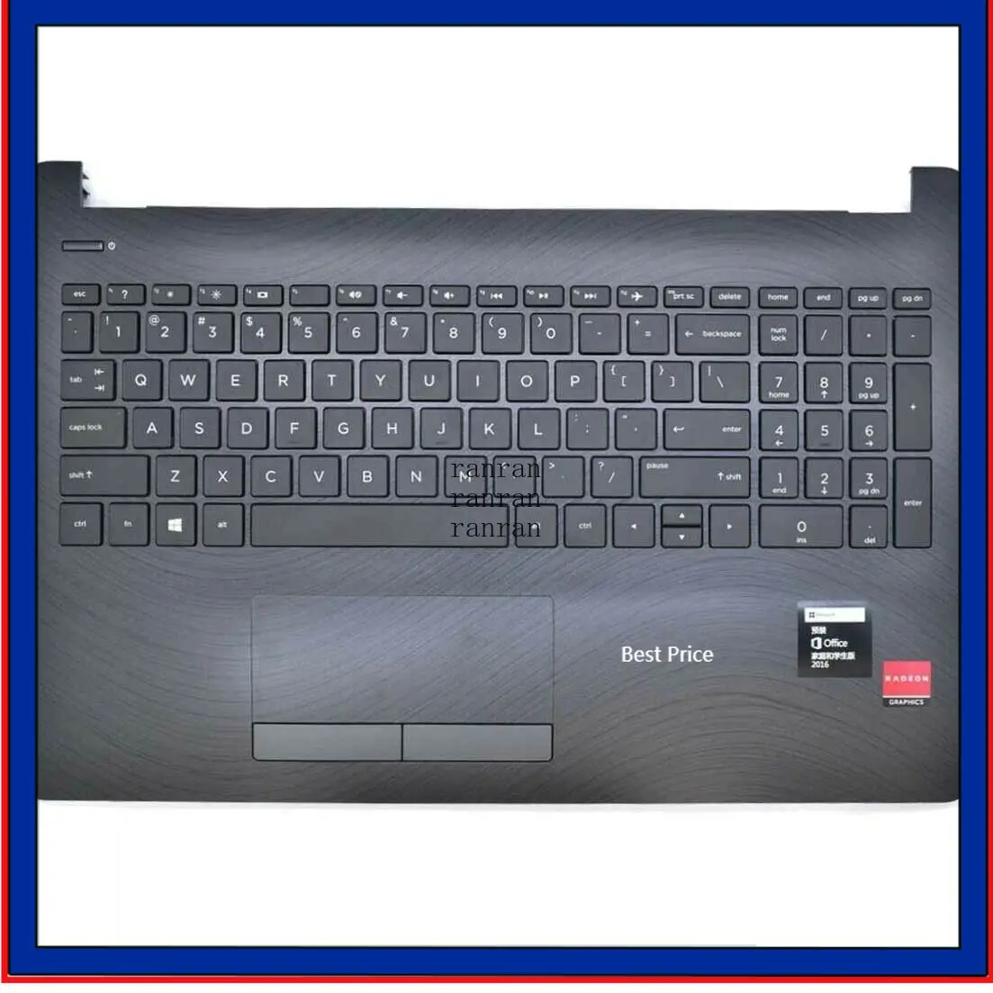 Верхний чехол JIANGLUN с упором для рук и клавиатурой для HP 15-BS 15-BW 925010-001
Верхний чехол JIANGLUN с упором для рук и клавиатурой для HP 15-BS 15-BW 925010-001