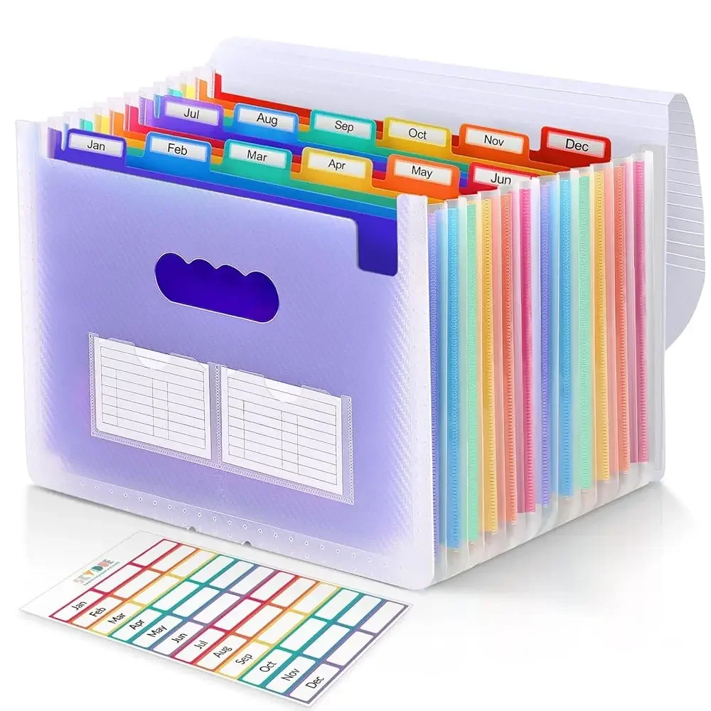 Accordion File Organizer, Expanding File Folder with 12 Pockets, Portable Document Paper Bill Receipt Organizer, Home School
Accordion File Organizer, Expanding File Folder with 12 Pockets, Portable Document Paper Bill Receipt Organizer, Home School