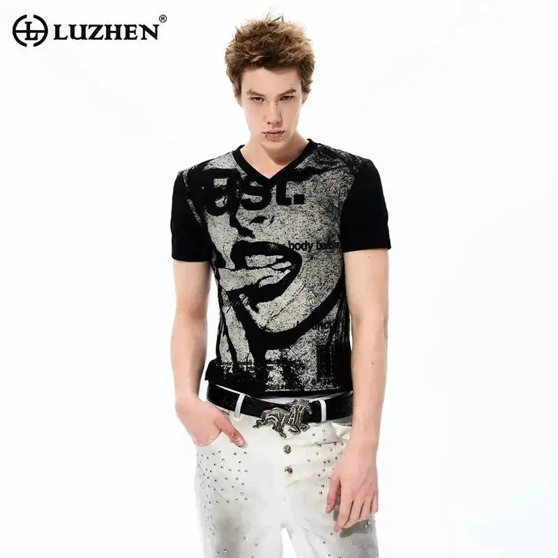 LUZHEN 2026 Summer Original Niche Design Short Sleeve T-shirts Men's Fashion Handsome High Quality Pure Cotton Male Tops JY7038
LUZHEN 2026 Summer Original Niche Design Short Sleeve T-shirts Men's Fashion Handsome High Quality Pure Cotton Male Tops JY7038