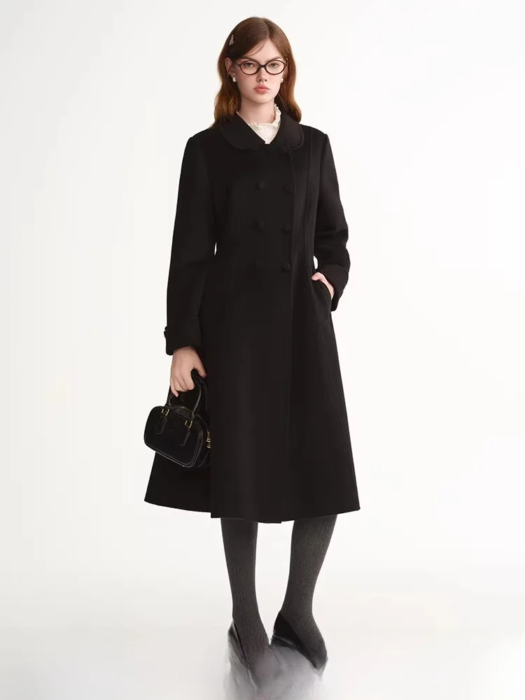 Двубортное двустороннее шерстяное пальто большого размера для женщин в стиле Хепберн, осенне-зимнее, элегантное, 100% шерсть
Двубортное двустороннее шерстяное пальто большого размера для женщин в стиле Хепберн, осенне-зимнее, элегантное, 100% шерсть