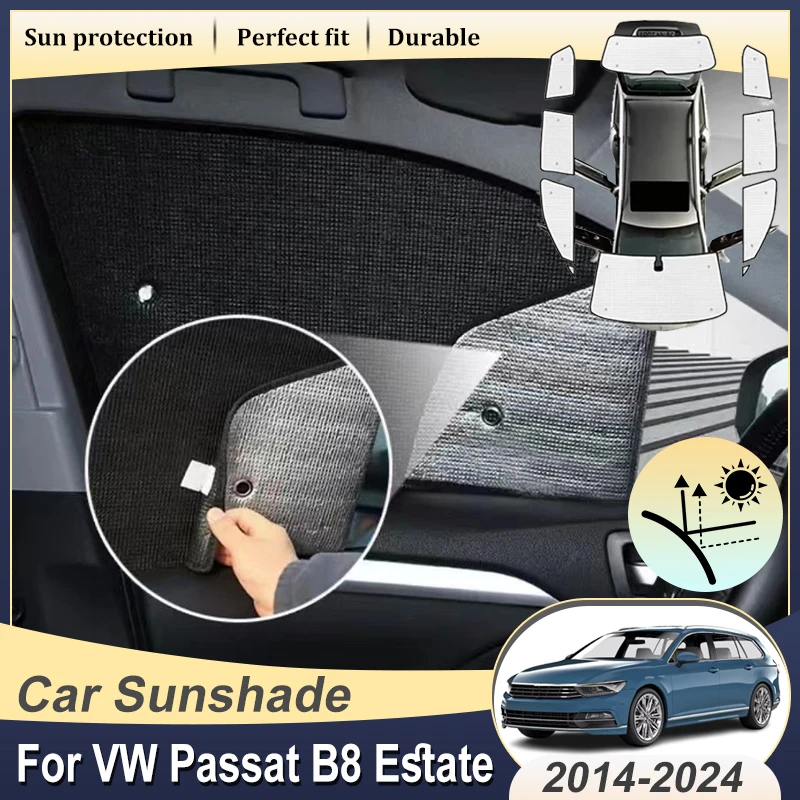 Car Full Sun Visors For Volkswagen VW Passat B8 Body Kit 2014-2024 Full Privacy Window Visors Curtain Sun Covers Car Accessories
Car Full Sun Visors For Volkswagen VW Passat B8 Body Kit 2014-2024 Full Privacy Window Visors Curtain Sun Covers Car Accessories