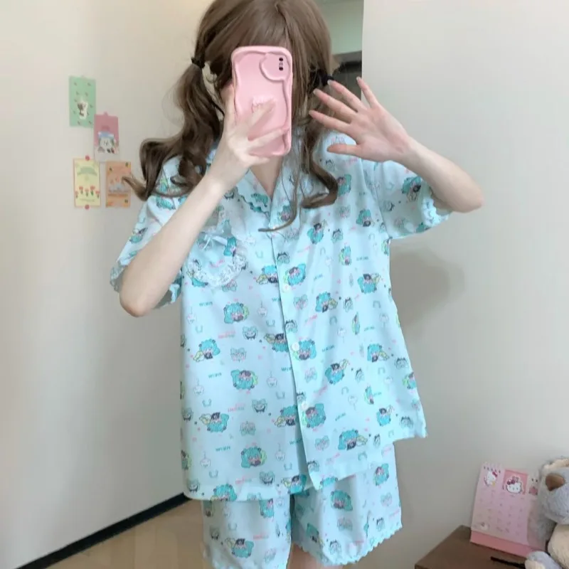 New Hatsune Miku anime peripheral cute cartoon sweet girl short-sleeved shorts loose suit pajamas holiday gift wholesale
New Hatsune Miku anime peripheral cute cartoon sweet girl short-sleeved shorts loose suit pajamas holiday gift wholesale