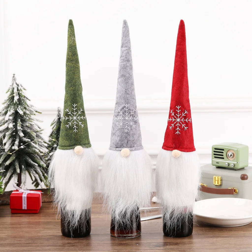 There is a sense of atmosphere 2026 New Christmas Champagne Decoration Creative Nordic Santa Wine Set Plush Bottle Set Wine Bag
There is a sense of atmosphere 2026 New Christmas Champagne Decoration Creative Nordic Santa Wine Set Plush Bottle Set Wine Bag