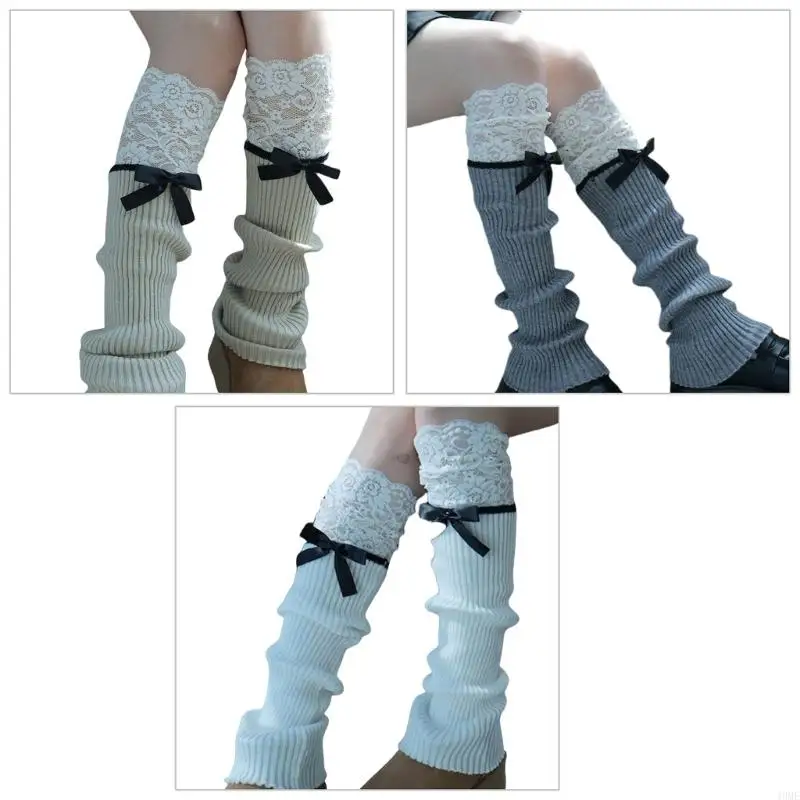 49ME Aesthetic Women Girl Ribbed Knit Stretch Leg Warmer Socks Flower Lace Trim Patchwork Bows Elegant Boot Covers Leg Sleeve
49ME Aesthetic Women Girl Ribbed Knit Stretch Leg Warmer Socks Flower Lace Trim Patchwork Bows Elegant Boot Covers Leg Sleeve