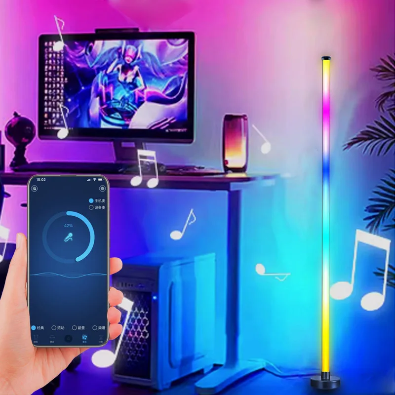 Напольный светильник RGB с изменением цвета 5В, с пультом ДУ и управлением через Bluetooth-приложение, угловой атмосферный светильник, USB-питание, диммируемый, напольная лампа
Напольный светильник RGB с изменением цвета 5В, с пультом ДУ и управлением через Bluetooth-приложение, угловой атмосферный светильник, USB-питание, диммируемый, напольная лампа