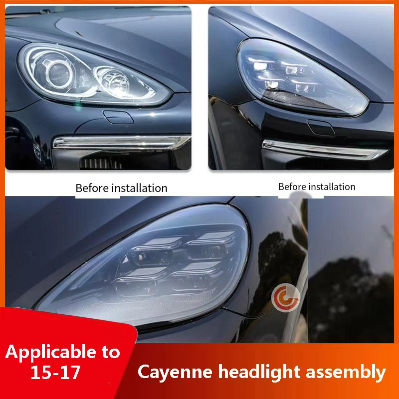 cayenne headlight assembly modified 2V medium and low with 24 new LED headlights for 15-17 models.
cayenne headlight assembly modified 2V medium and low with 24 new LED headlights for 15-17 models.