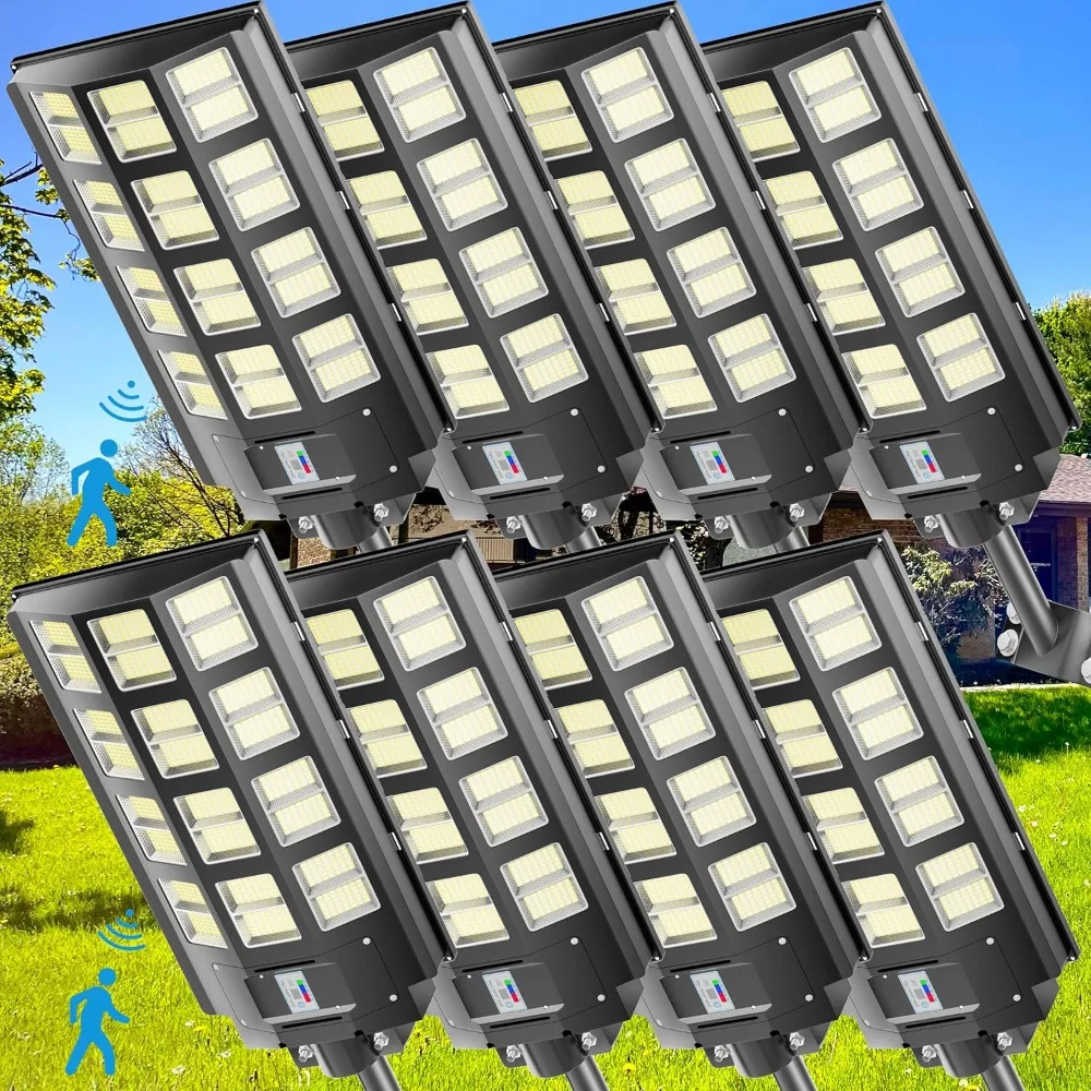 6800W Solar Street Lights Outdoor Waterproof, 1920000LM Dusk to Dawn Street Light Solar Powered, Wide Angle Lamp
6800W Solar Street Lights Outdoor Waterproof, 1920000LM Dusk to Dawn Street Light Solar Powered, Wide Angle Lamp