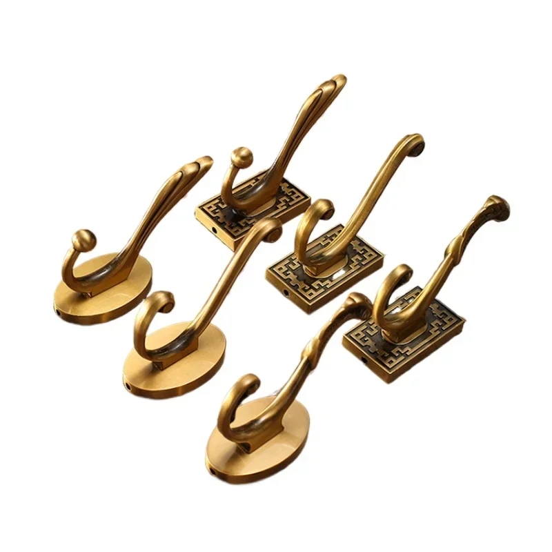New Chinese-style coat hook, single wall hanging, wall entrance entrance, coat, hat and clothing hook, bronze hook
New Chinese-style coat hook, single wall hanging, wall entrance entrance, coat, hat and clothing hook, bronze hook