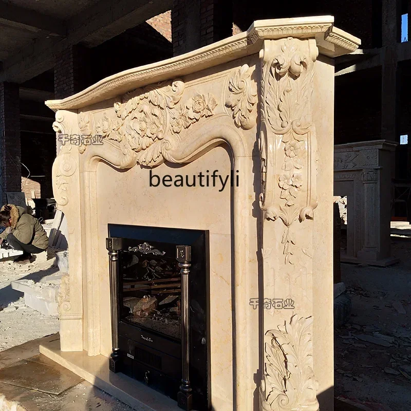 Y48 Marble mantel natural stone fireplace European stone carving decorative cabinet simple
Y48 Marble mantel natural stone fireplace European stone carving decorative cabinet simple