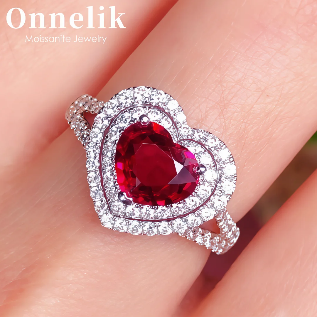 Onnelik 4CT Genuine Heart Lab Grown Ruby Ring 100% 925 Sterling Silver for Women Engagement Wedding Party Lover Gift Jewelry
Onnelik 4CT Genuine Heart Lab Grown Ruby Ring 100% 925 Sterling Silver for Women Engagement Wedding Party Lover Gift Jewelry