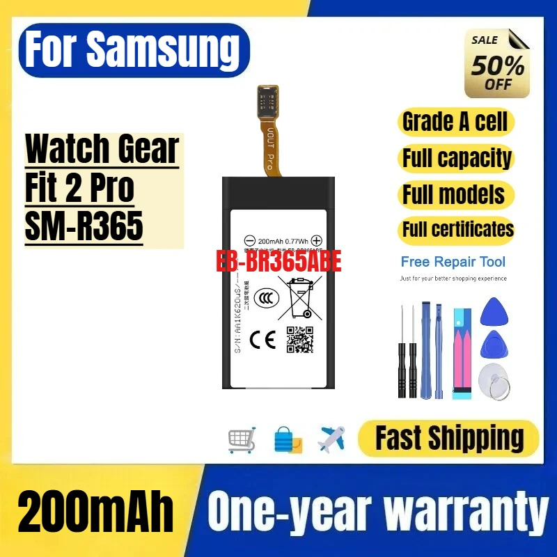 EB-BR365ABE for Samsung Watch Gear Fit 2 Pro/SM-R365 Watch Battery High Quality High Capacity Battery Replacement Bateria
EB-BR365ABE for Samsung Watch Gear Fit 2 Pro/SM-R365 Watch Battery High Quality High Capacity Battery Replacement Bateria