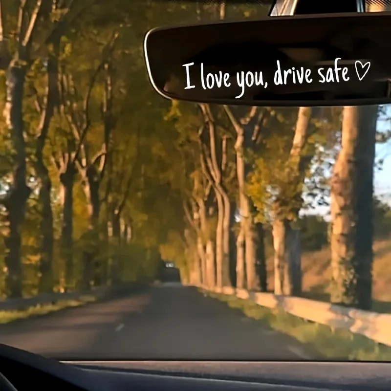 Hot sale Waterproof Sticker | "I Love You, Drive Safe" for Decorating Rearview Mirror, Pre-pasted PVC Classic Style
Hot sale Waterproof Sticker | "I Love You, Drive Safe" for Decorating Rearview Mirror, Pre-pasted PVC Classic Style