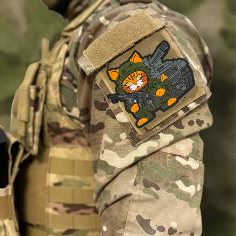 Tank Cat PVC Patch 3D Soft Rubber Tactical Hook and Loop Armband Decorative Morale Badge Backpack Sticker Patches for Clothing
Tank Cat PVC Patch 3D Soft Rubber Tactical Hook and Loop Armband Decorative Morale Badge Backpack Sticker Patches for Clothing