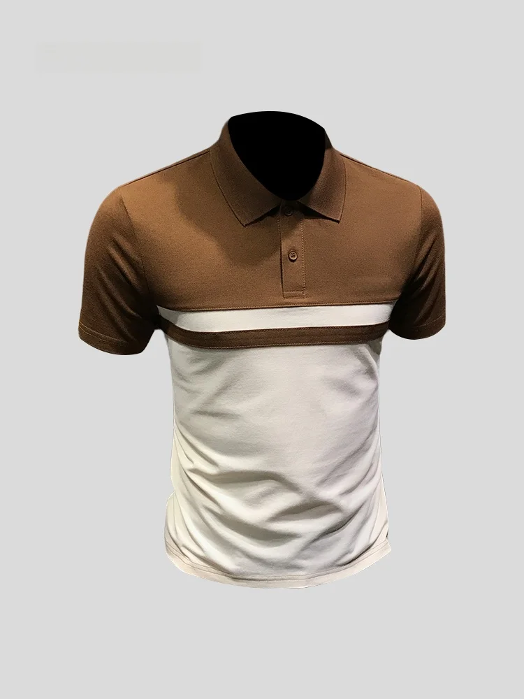 ITSK Color Block Short Sleeve Shirt Men's Summer High End Embroidery Casual Business Slim Fit T-Shirt Modern Style V-Neck
ITSK Color Block Short Sleeve Shirt Men's Summer High End Embroidery Casual Business Slim Fit T-Shirt Modern Style V-Neck