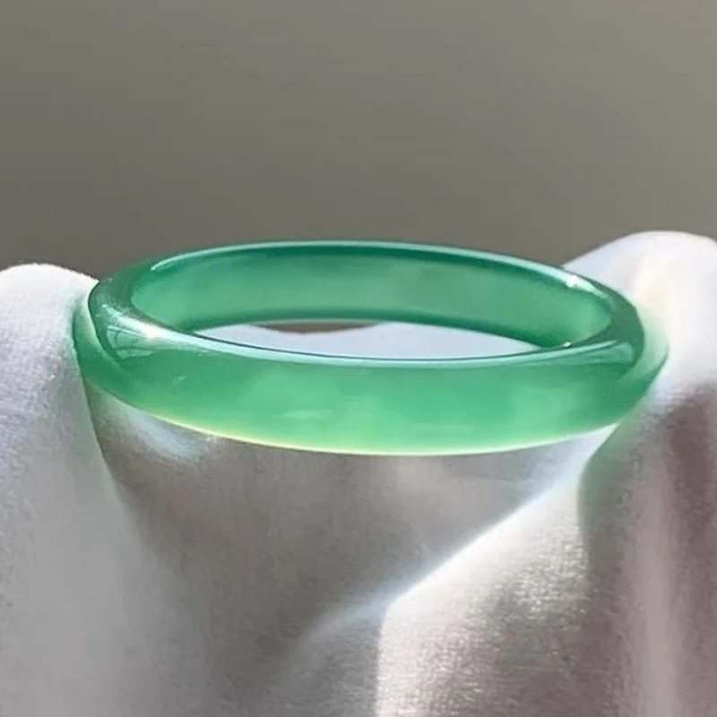 Natural High Ice Green Agate Chalcedony Bracelet, Classic Daily Versatile Jade Bracelet
Natural High Ice Green Agate Chalcedony Bracelet, Classic Daily Versatile Jade Bracelet