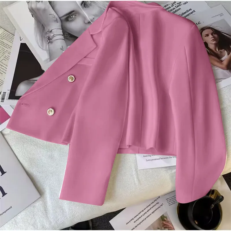 Short Green Suit Jacket Women's Casual Versatile Small Size Elegant Autumn New Style Polyester Fabric Fashion Ladies' Clothing
Short Green Suit Jacket Women's Casual Versatile Small Size Elegant Autumn New Style Polyester Fabric Fashion Ladies' Clothing