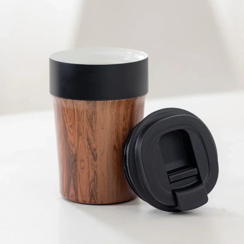 Wood Grain Stainless Cup Portable Thermal Mug for Coffee and Tea Tableware Coffeeware Teaware Beautiful Coffee Cups Espresso Bar
Wood Grain Stainless Cup Portable Thermal Mug for Coffee and Tea Tableware Coffeeware Teaware Beautiful Coffee Cups Espresso Bar