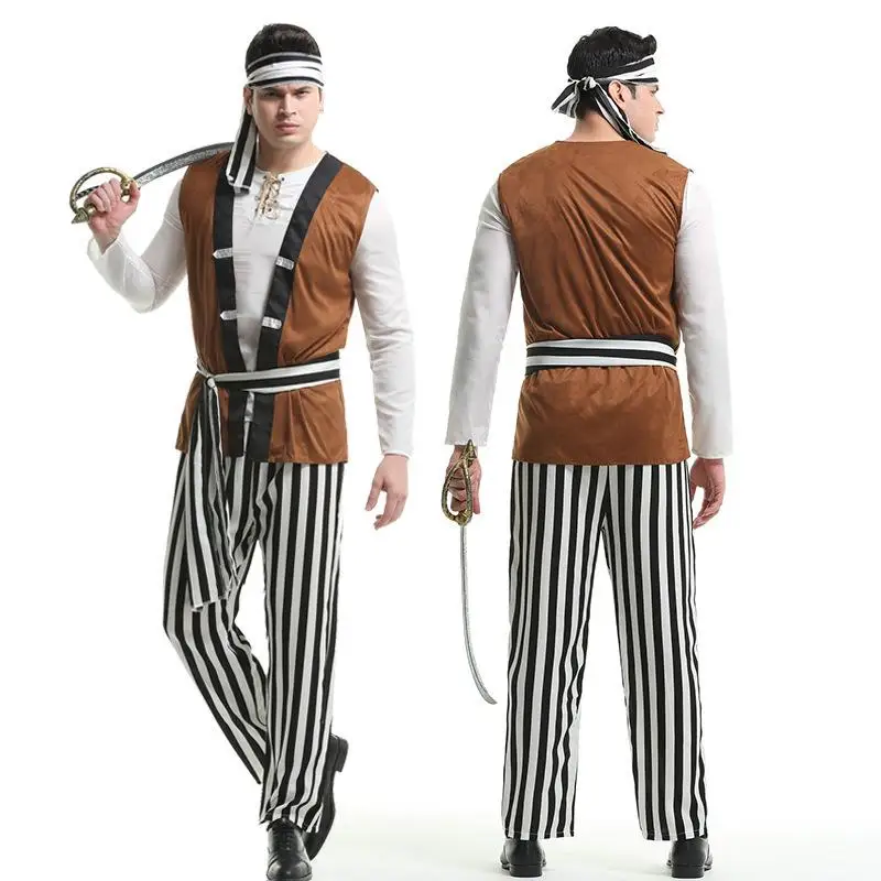 Halloween Pirate Costume Women's Jack Sparrow Performance Clothes Masquerade Ball Cosplay Caribbean Pirate Outfit Adult Size
Halloween Pirate Costume Women's Jack Sparrow Performance Clothes Masquerade Ball Cosplay Caribbean Pirate Outfit Adult Size