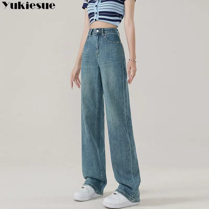 Y2k Aesthetics Vintage 2025 High Waisted Jeans Woman Clothes Fashion Jeans Woman Wide Pants Cowboy Pants Streetwear Versatile
Y2k Aesthetics Vintage 2025 High Waisted Jeans Woman Clothes Fashion Jeans Woman Wide Pants Cowboy Pants Streetwear Versatile