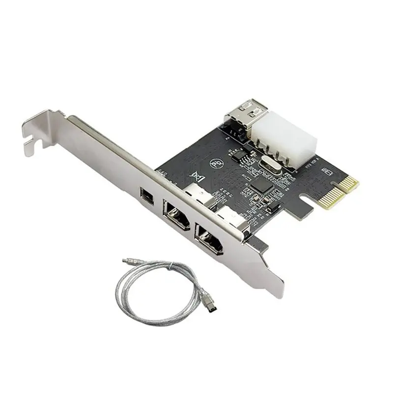 Новая карта расширения PCIe 1X до 1394A с 4 портами, адаптер Firewire VT6315, карта захвата с чипом VIA, совместимая с видеокамерами DV.
Новая карта расширения PCIe 1X до 1394A с 4 портами, адаптер Firewire VT6315, карта захвата с чипом VIA, совместимая с видеокамерами DV.