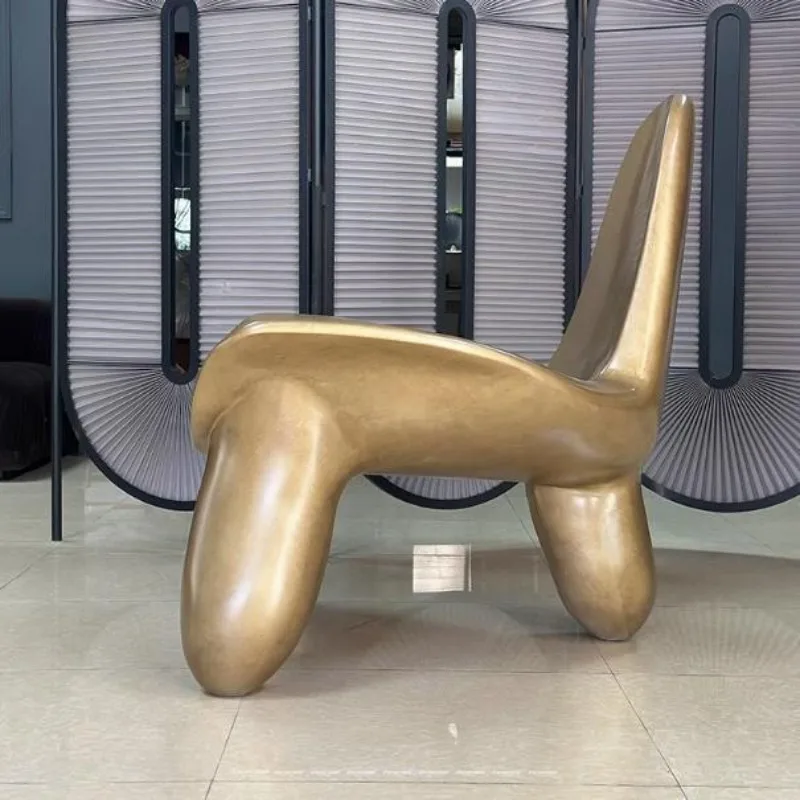 Special-shaped chair electroplated fiberglass single backrest chair triangular leisure chair
Special-shaped chair electroplated fiberglass single backrest chair triangular leisure chair