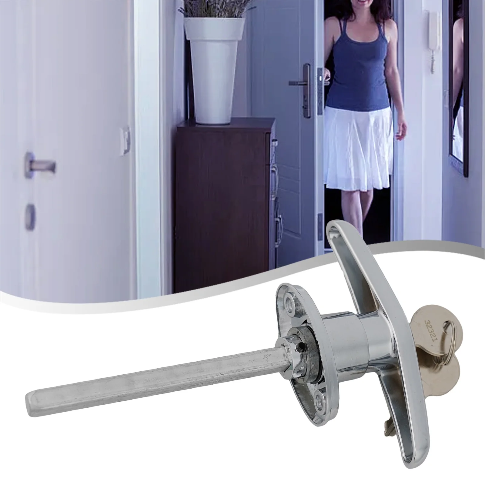 1set Garage Door Lock T Handle Rear Fix Keyed To Differ Caravan Garage Shed Campervan Hardware Home Improvement Accessories
1set Garage Door Lock T Handle Rear Fix Keyed To Differ Caravan Garage Shed Campervan Hardware Home Improvement Accessories