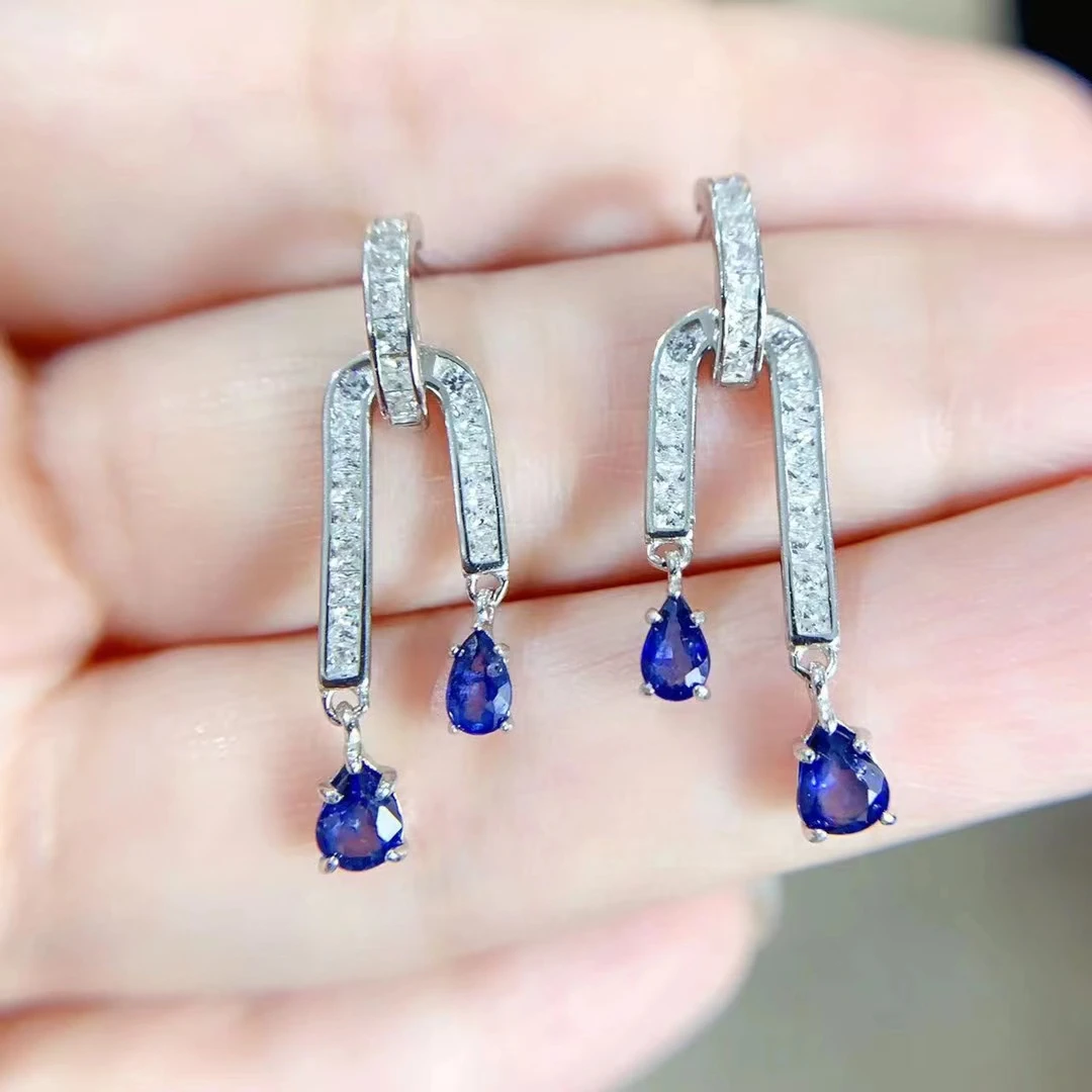 18K Gold Plated Allergy Free Sterling Silver Sapphire Earrings 3*5mm and 4*6mm Total 1.2ct Natural Sapphire 925 Silver Earrings
18K Gold Plated Allergy Free Sterling Silver Sapphire Earrings 3*5mm and 4*6mm Total 1.2ct Natural Sapphire 925 Silver Earrings