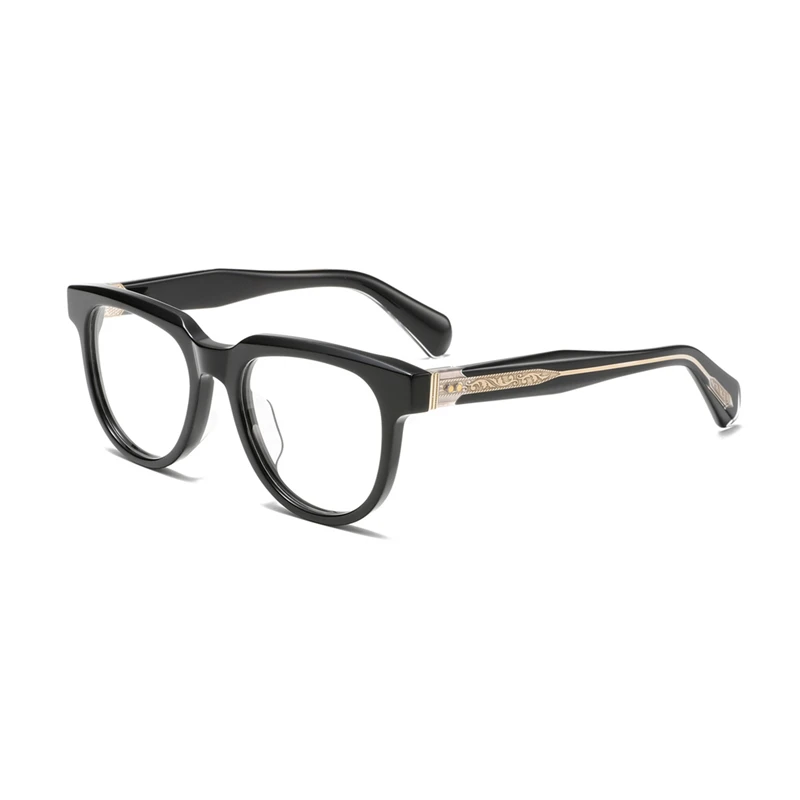 Retro Oval Designer Glasses Unisex - Thick Acetate Frame Anti Blue Light Computer Eyeglasses Luxury Trendy Black Optical Frames
Retro Oval Designer Glasses Unisex - Thick Acetate Frame Anti Blue Light Computer Eyeglasses Luxury Trendy Black Optical Frames
